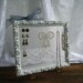 Distressed White Shabby Chic Repurposed Picture Frame Jewelry Display Organizer