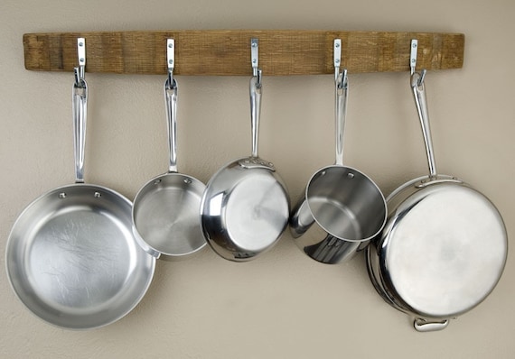 Authentic Barrel Stave Pot Rack