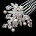 Bridal Haircomb, Wedding Hair Accessory, Bridal Hairpin, Crystal and Freshwater Pearl Haircomb