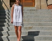 upcycled clothing . shift dress . atlantic mist