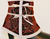 upcycled accessories . spats . forbidden liaison
