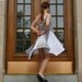 reserved . upcycled dress . fly me to the moon