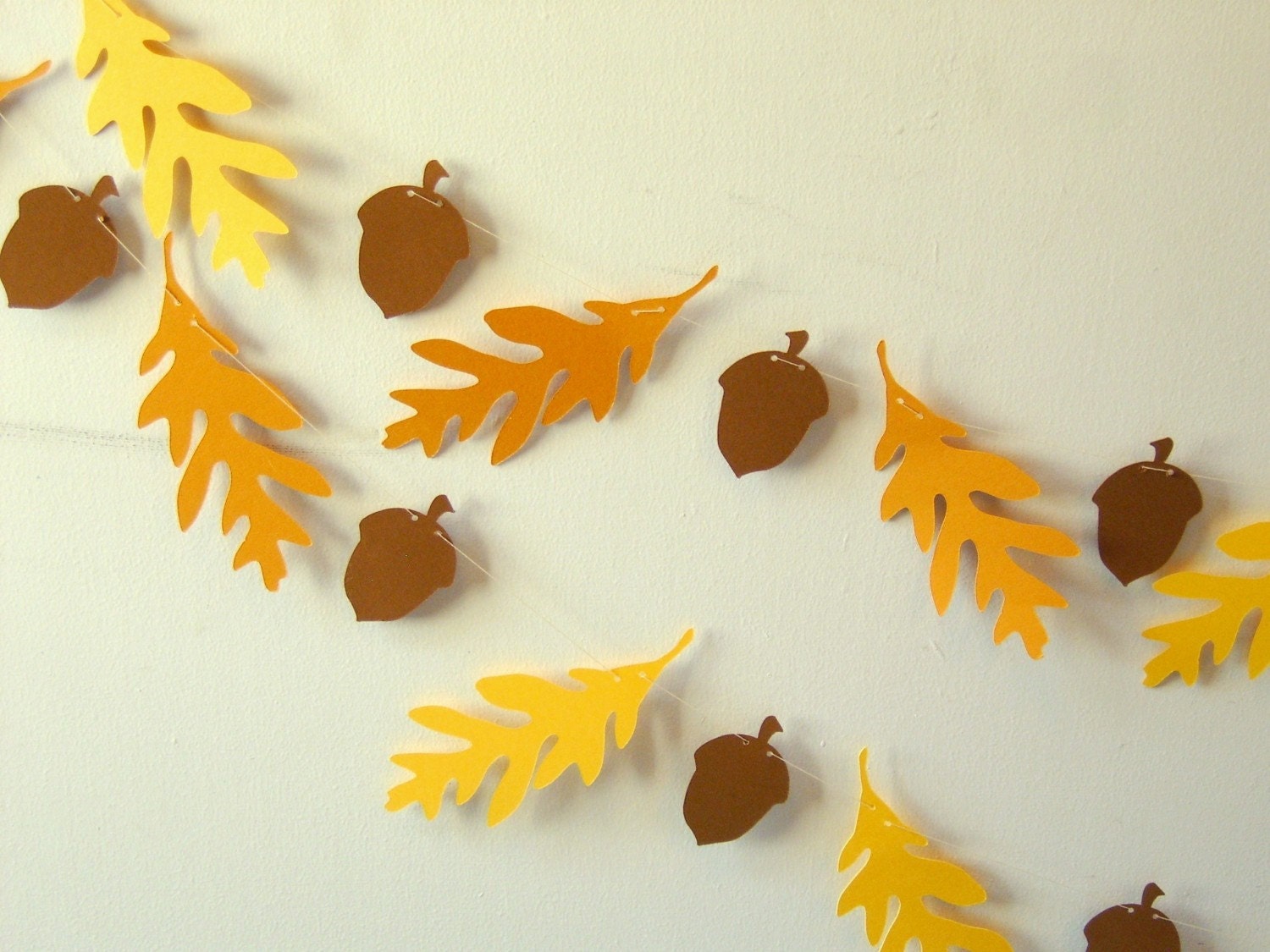 Oak and Acorn Paper Garland