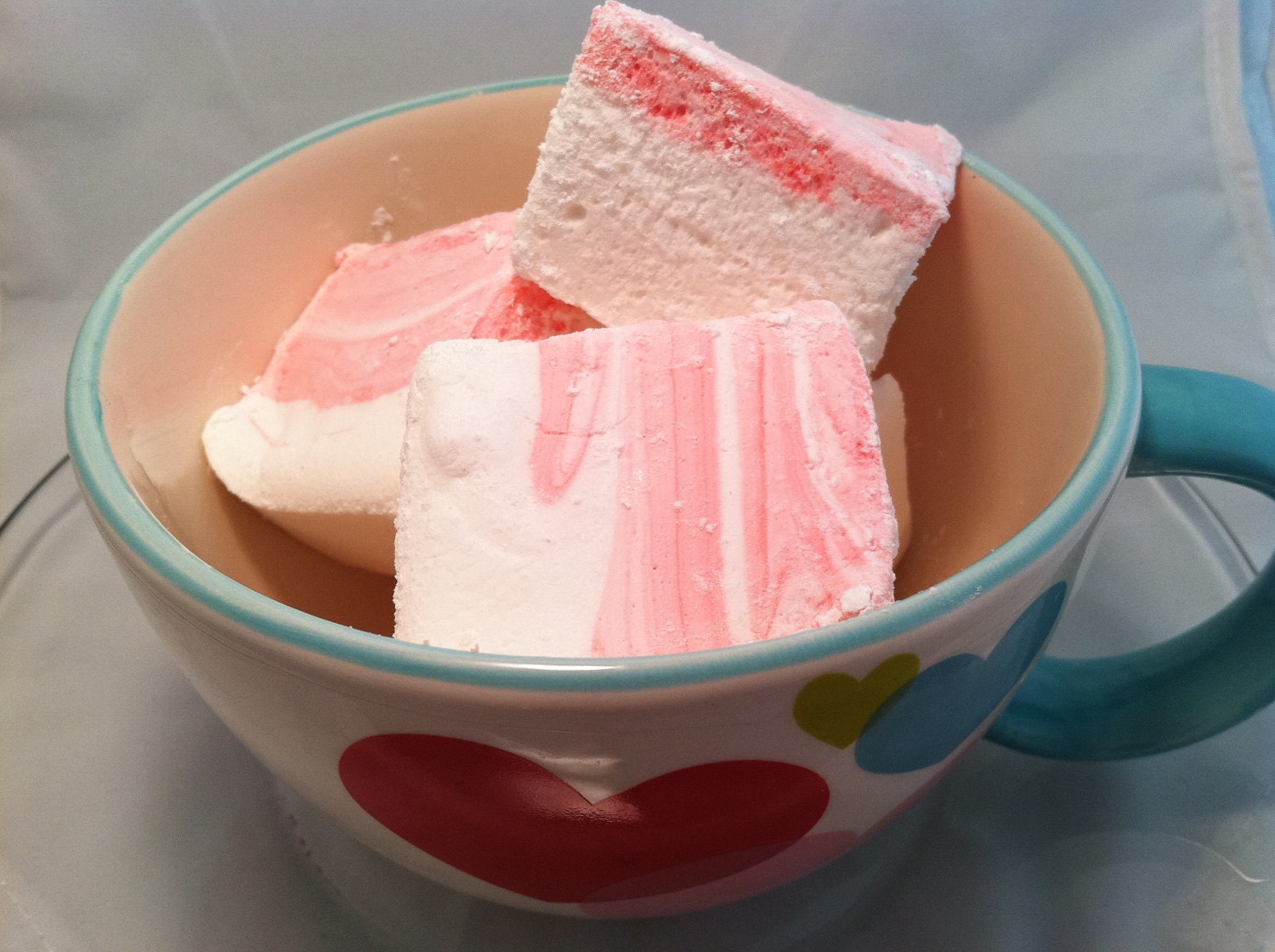 REDUCED PRICE - Gourmet JUMBO Strawberry Banana Marshmallows - 12 pieces