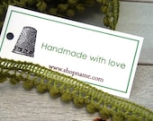 Custom Labels, Thimble,  Hang Tags, Personalized, Gift Tags, Promotional,  Business cards, Labels, Product Packaging --SET OF 50