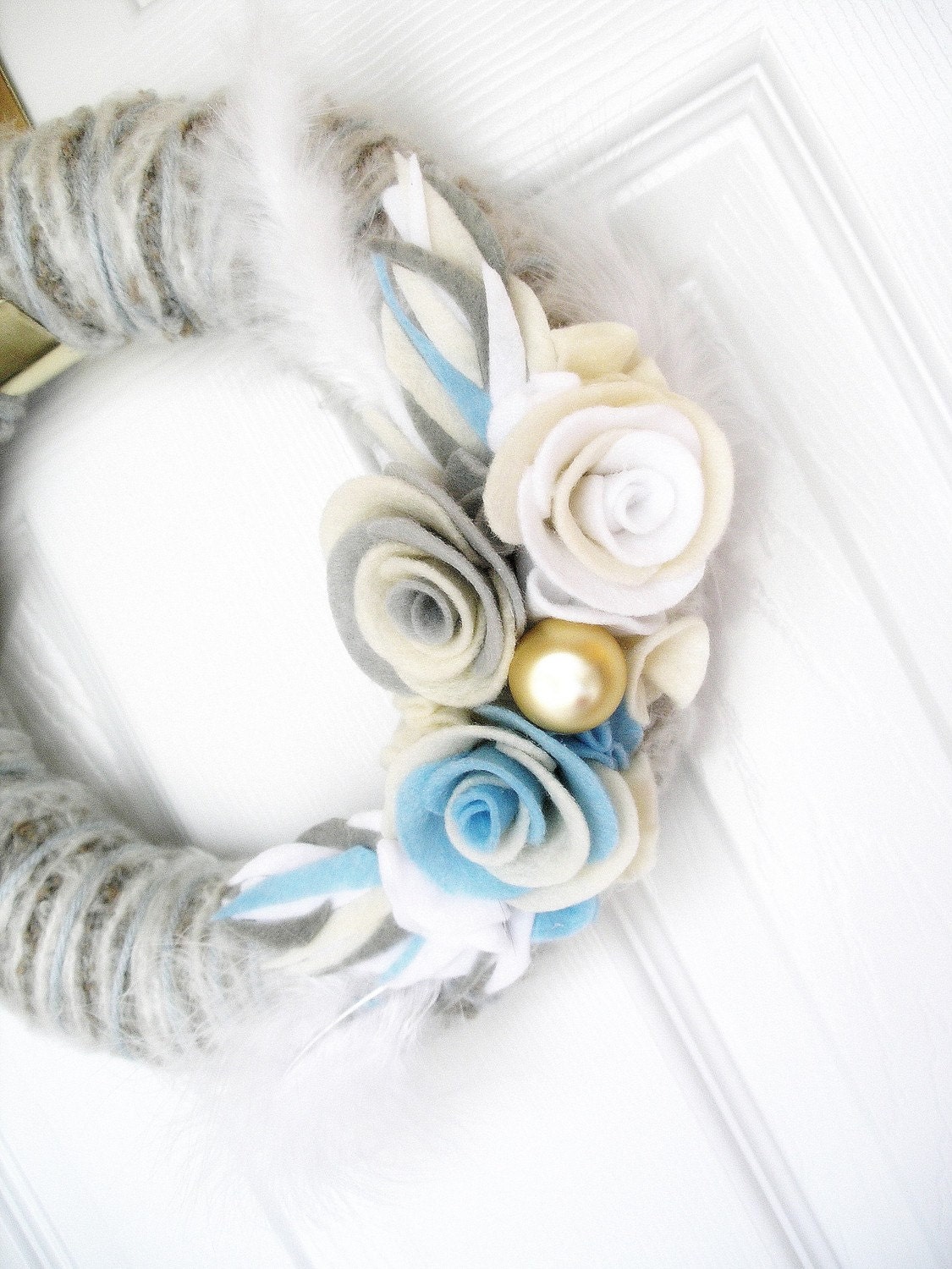 10 inch Air -The Original Felt Yarn Wreath