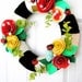 14 inch Ladybug- The Original Felt Yarn Wreath
