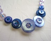 Lilac button necklace
