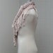 Chunky cotton triangle fringe scarf - Pale pink