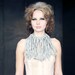Ecofriendly greysh taupe hand crocheted fringe choker