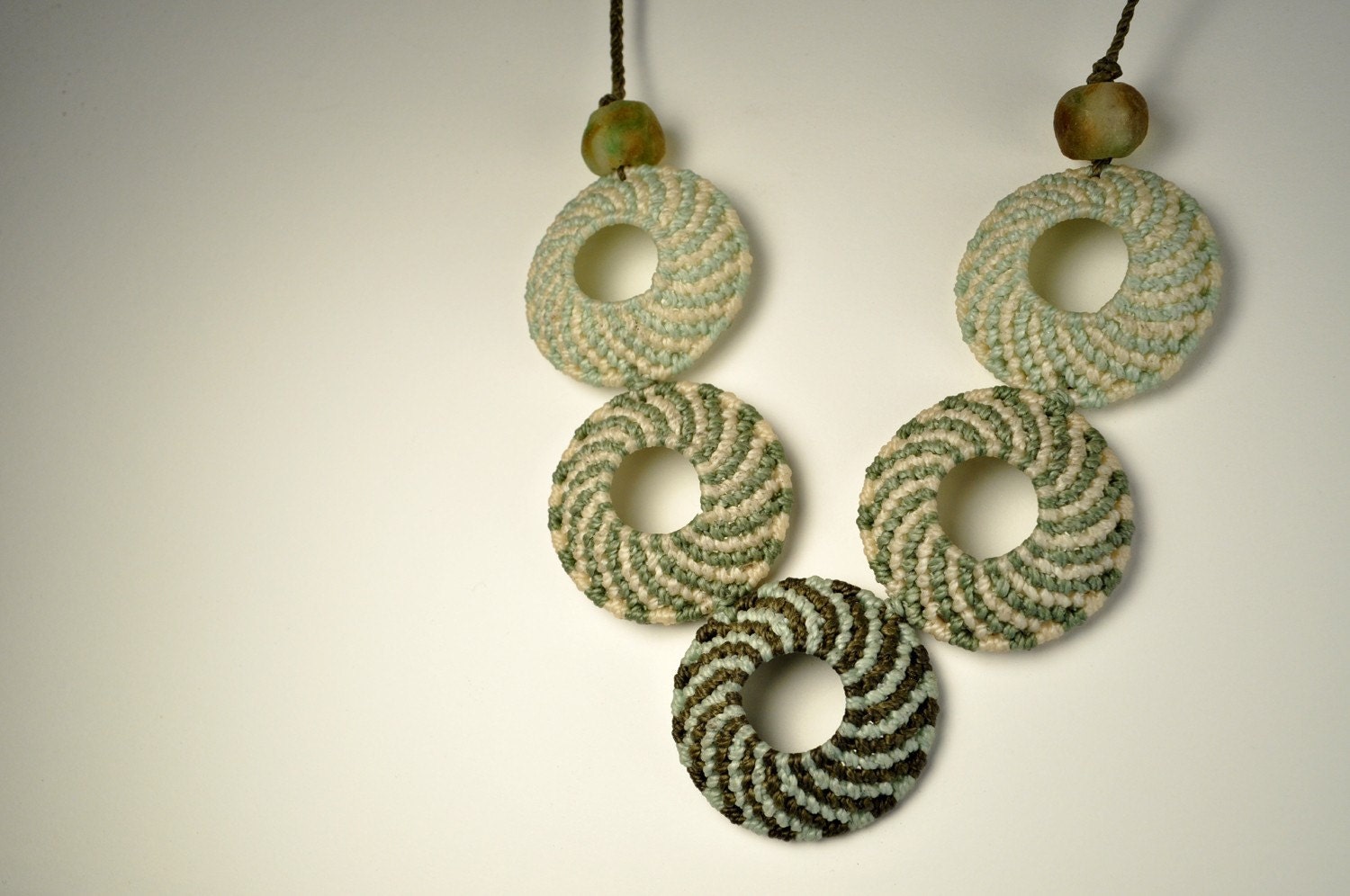 5 Circle Spiral Necklace