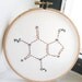 Caffeine Molecule Art Embroidery - In Hoop - Caffeine Fix