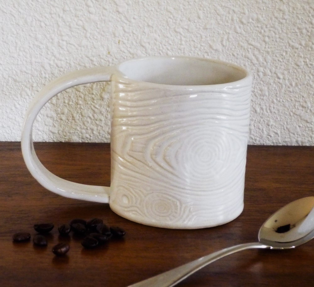 Faux Bois Mug No.1 in Creamy White