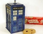 TARDIS Lidded Jar - Made to Order - Handmade Ceramic Container