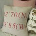 coordinates pillow cover - red - personalized - customizable - linen - gift idea
