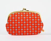 Big siamese - Petit Pan Tsukiko rouge  - double metal frame purse