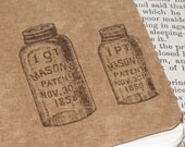 Antique Mason Jars Altered MOLESKINE Notebook/Journal