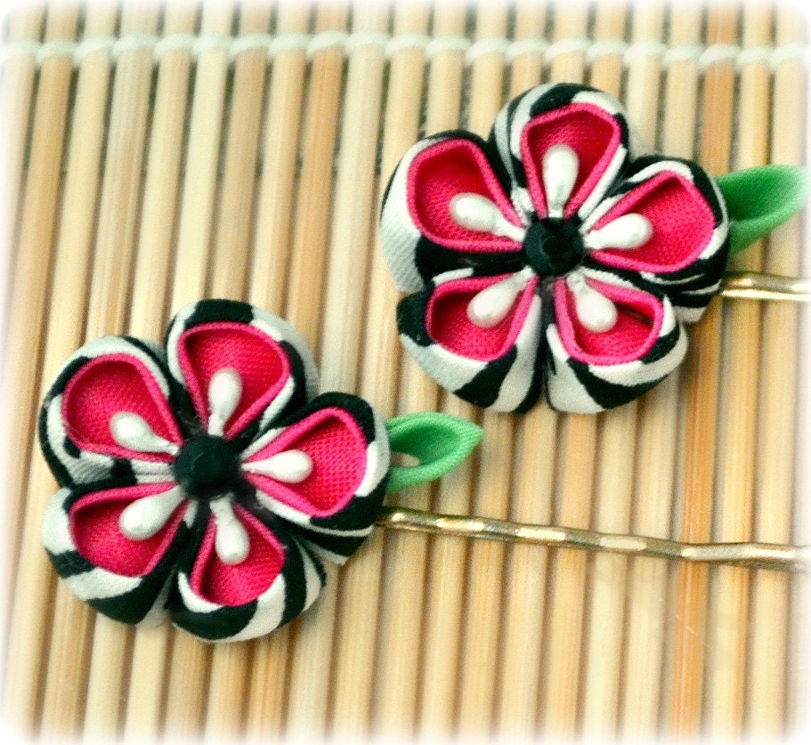 What a Flirt Japanese Kanzashi Bobby Pins