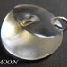 FOCAL ELEMENT aroma vessel quartz gemstone pendant Moon Shaped radiant natural rock crystal hand carved perfume bottle