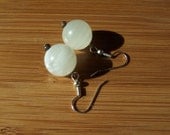 Italian Onyx Orbs and Wood Earrings