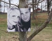 Your Own Photo Printed on Canvas-  Black and White or Color 12 X 12  Deep Profile