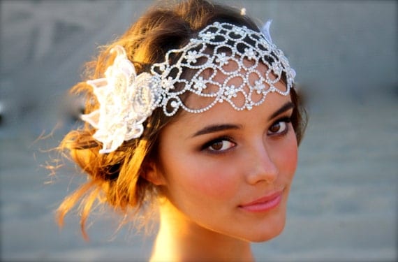 Juliet Cap Bridal Head Dress