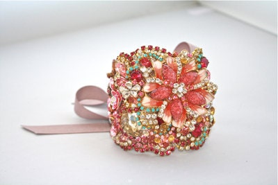 Doloris Petunia One of a Kind Custom Cuff (Example)