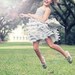 Dove Grey Vera Flapper Flower Girl Dress- With Hand Tied Silver Sash Example
