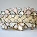 Crystal Sailors Rope Cuff - Natural with Blush Tones (and vintage fisherman's buckle closure)