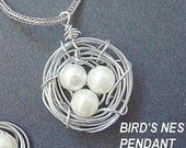 Jewelry supplies  Tutorial pattern BIRD'S NEST PENDANT num 45 and earrings...Arthur's tutorials... make them to sell them,