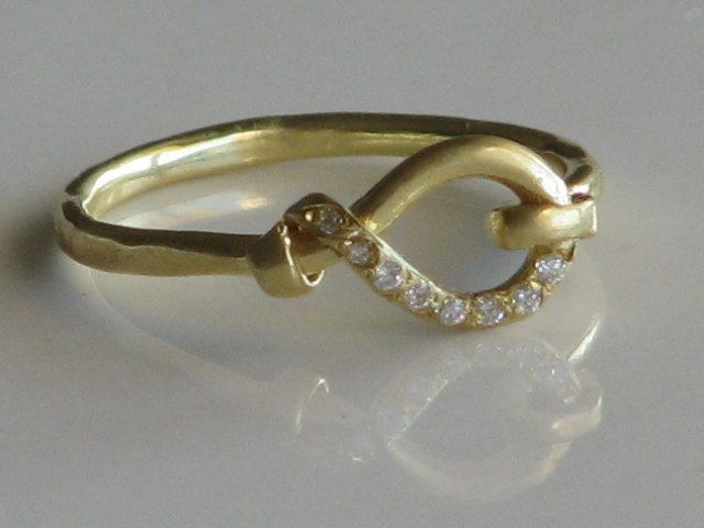 Reserved item-Handmade Bow Tie Knot  Ring 14K gold coaling Wire on sterling silver with turmalin stones