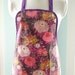 Purple Dahlia Vinyl Apron