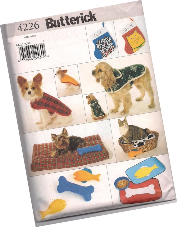 butterick pattern 4226 DOG JACKET pet bed by ReInventedBoutique