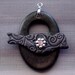 Dark Gray Swirly Birdie - Large Signature Birdie Focal Toggle Clasp