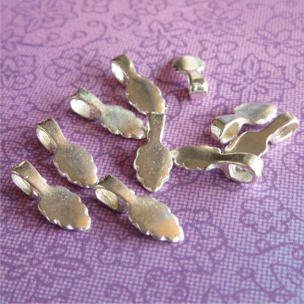 silver- plated bails - 10