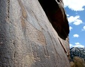 Desert Writings Fremont Indian Utah Petroglyph 8x10 print signed