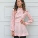 Vintage 70s Pale Pink SUPER MINI Dress S