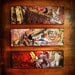 3 Pieces set (triptych) - Any 4''X12'' - Mixed media on canvas