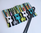 Crayon Roll....Dark Guitar (holds 8)