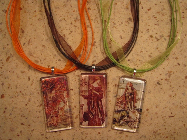 18 Inch Organdy Ribbon and Cord Necklace with Adjustable Chain in 18 Colors