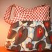 Amy Butler's Morning Glory in Linen and Full Moon Dots in Cherry Gathered Shoulder Boutique Bag