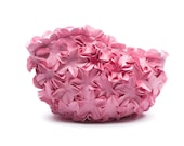 Vintage Style Cosmetic Bag out of Bathing Cap  - Pastel Pink - Multi floral