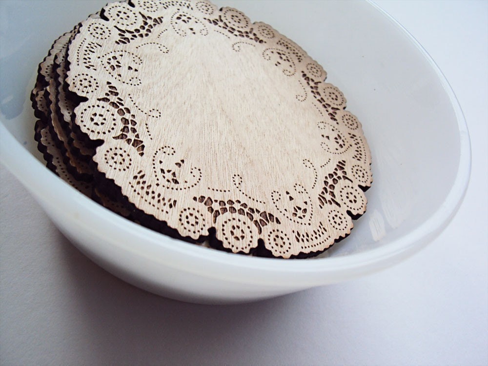 doily coasters for tea lover or coffee lover