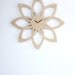 mid century modern inspired sunburst clock
