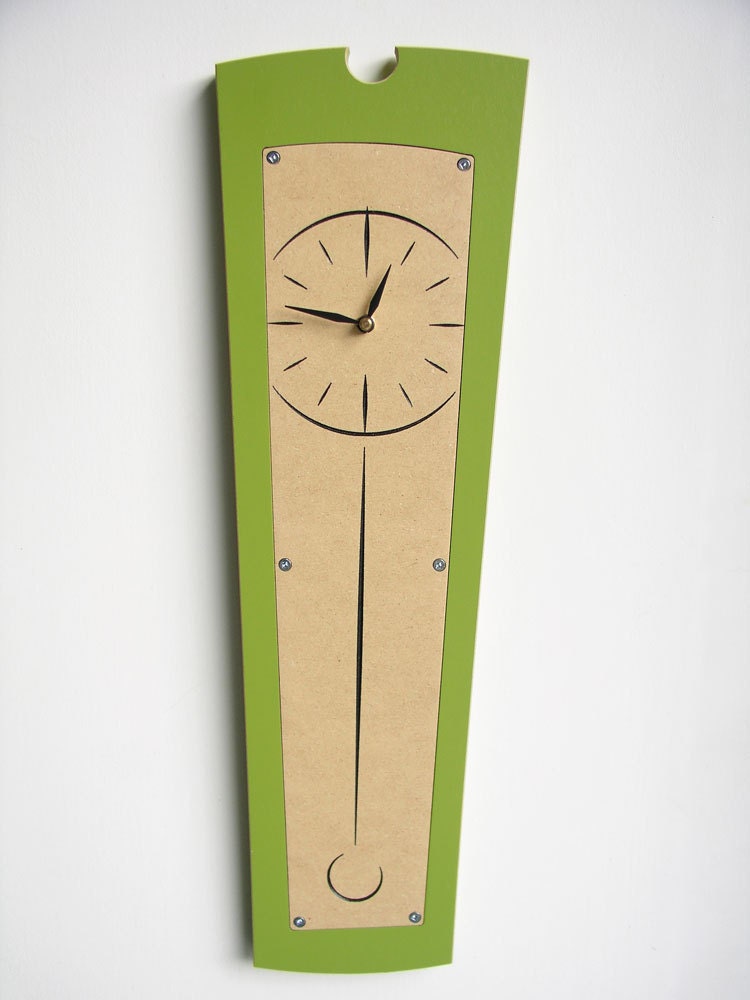 modern wood clock