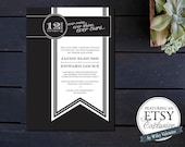Ribbon Banner Custom Wedding Invite (((ETSY EXCLUSIVE)))