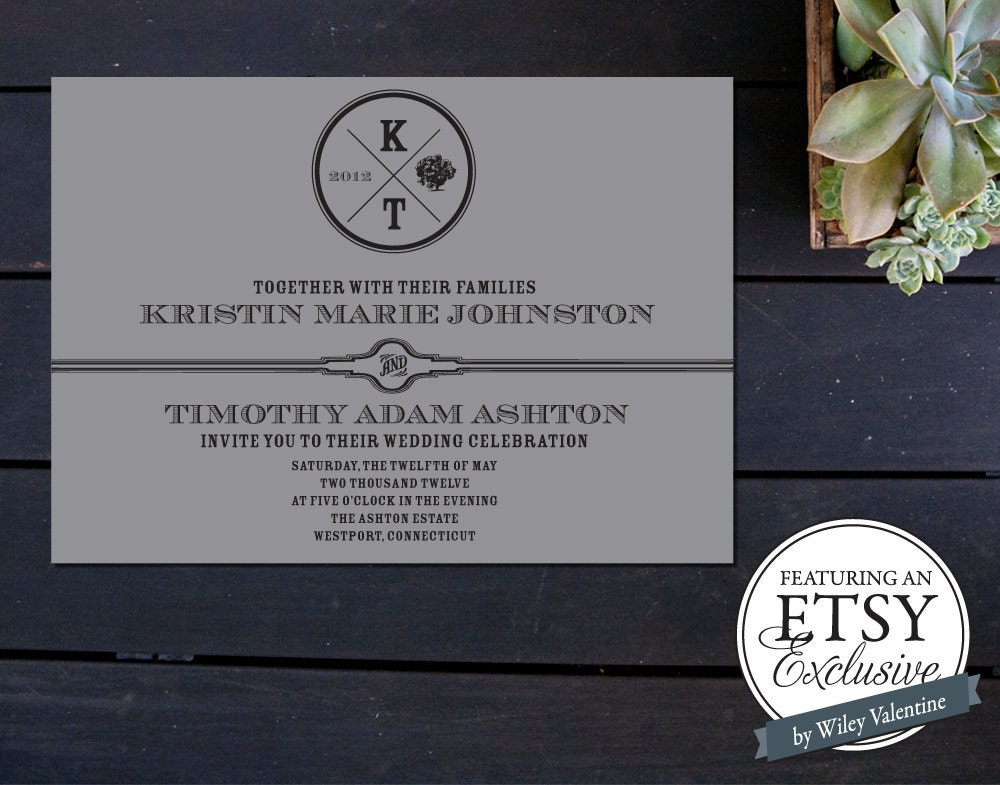 Hydrangea Custom Wedding Invitation Set (((ETSY EXCLUSIVE)))