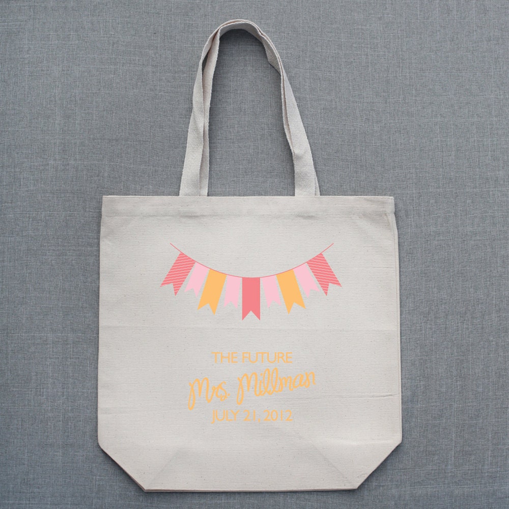 Bunting Flags Custom Large Tote Bag