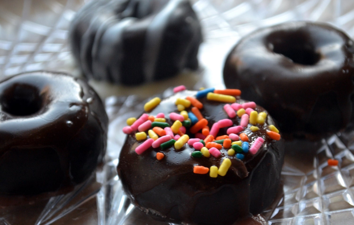 Chocolate Mini Donut Soap Set of 4