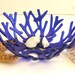 Coral Bowl in White Art Glass - Coastal Living Decor
